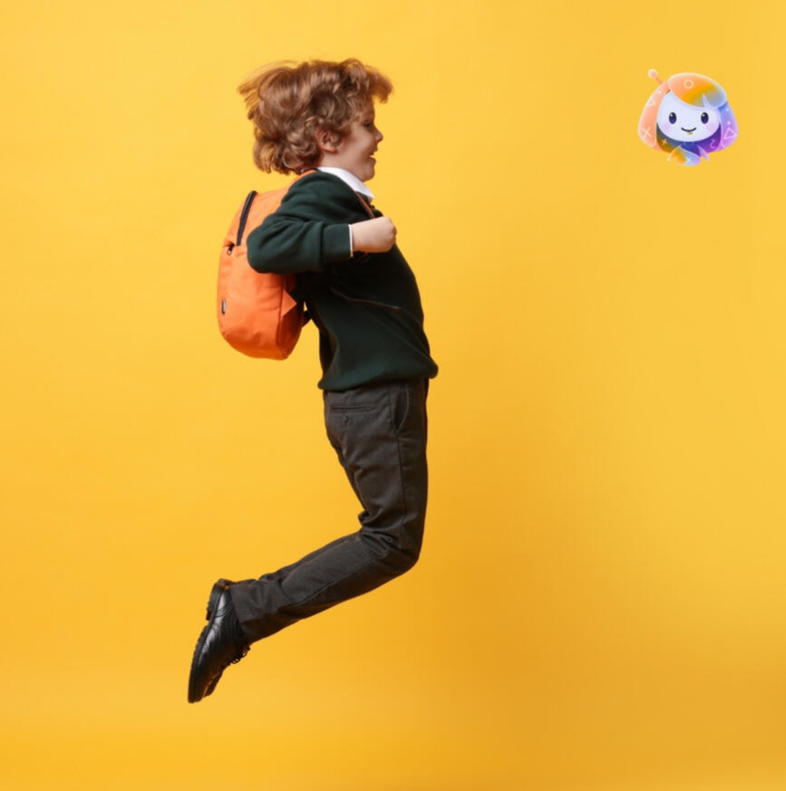 K-12 learning, finally made personal. Confident student studying independently with AI learning support. Free AI super app. Duolingo style learning that follows your curriculum.